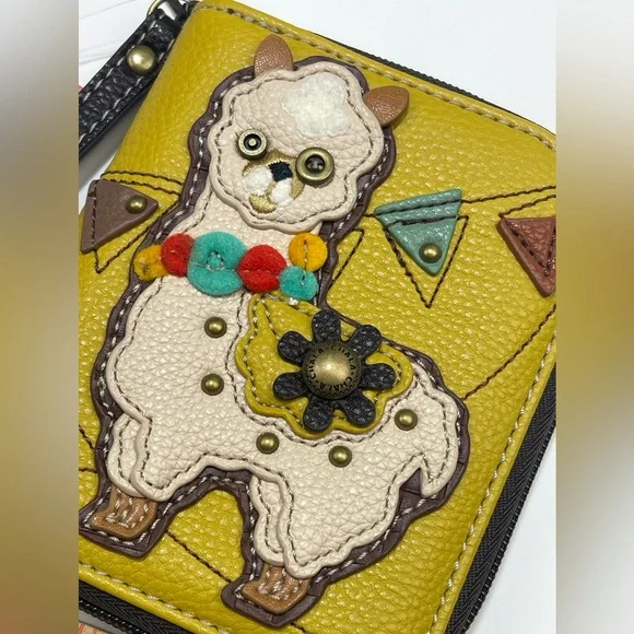 NWT Chala Llama Vegan Leather Wallet - Picture 11 of 11